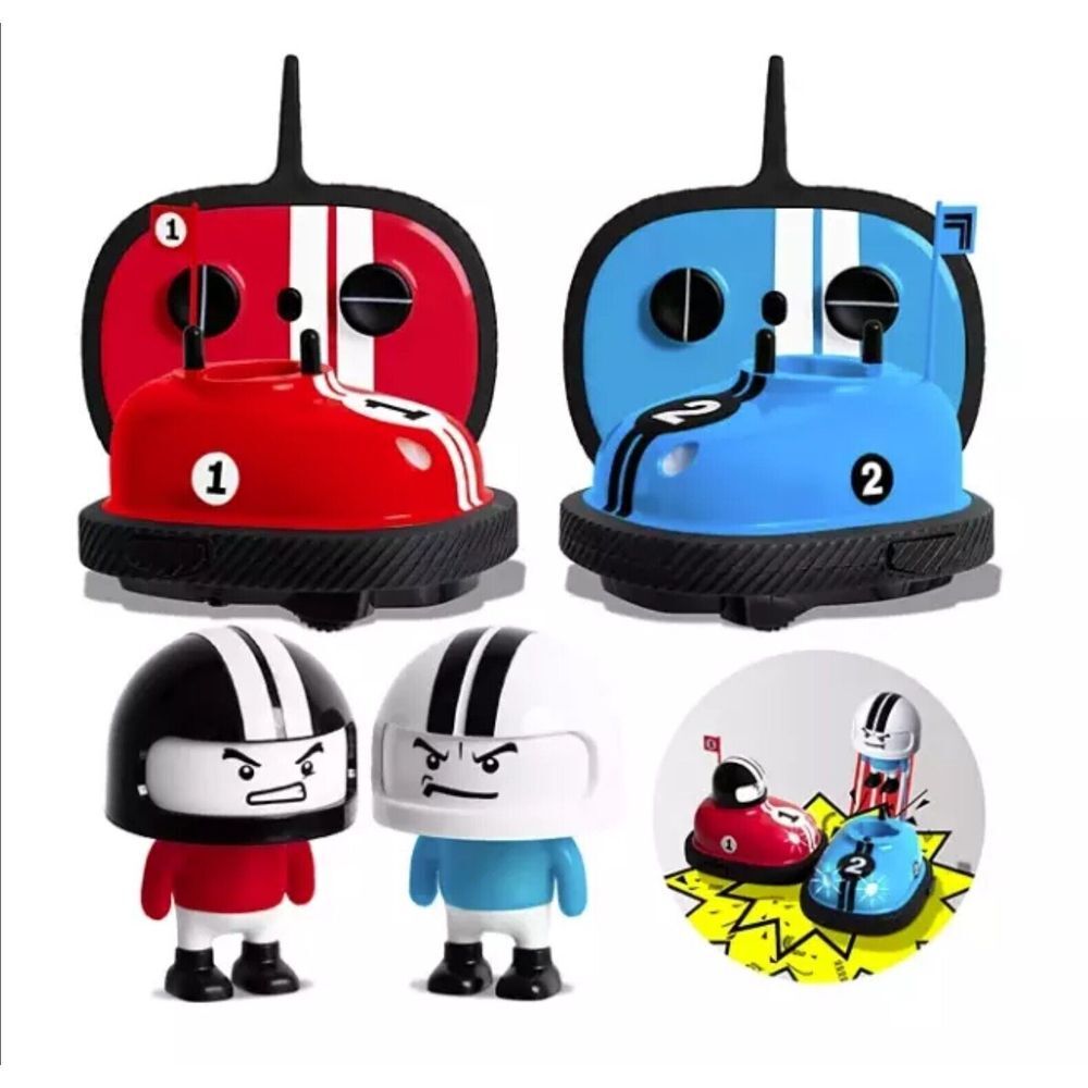 Sharper Image RC Bumper Cars Set‎ – 2 Remote Control Cars with Dual Controllers